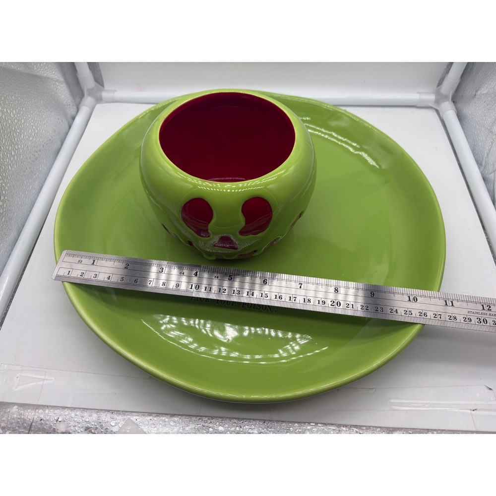 Rae Dunn Disney Villains Poison Apple Chip And Dip Platter Pick Your Poison New - Picture 7 of 14